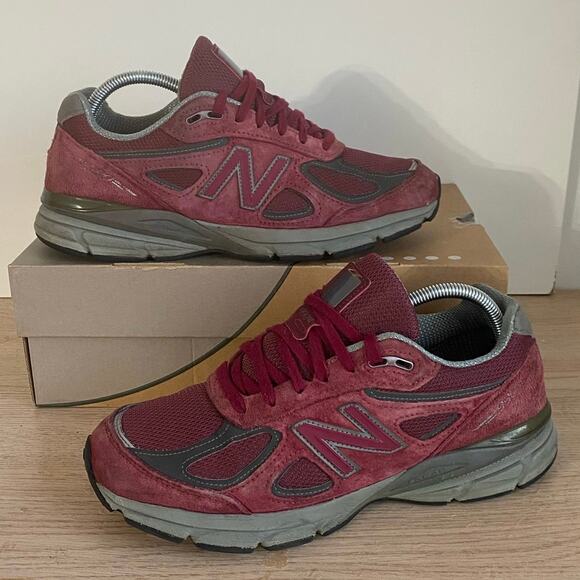 New Balance 990V4 Burgundy Men Sneakers M990BU4- SZ 8.5 main image 15